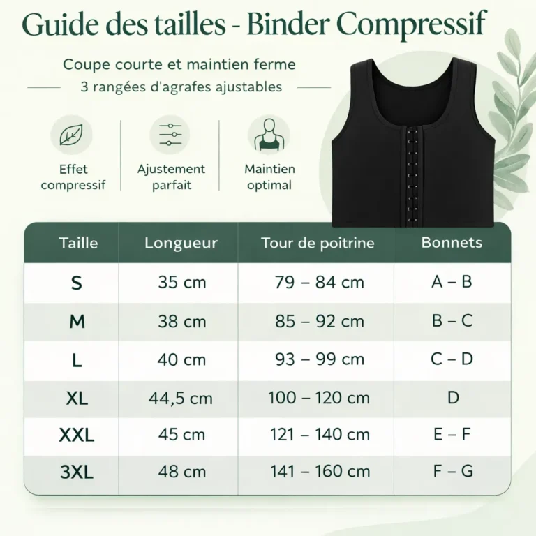 guide des tailles de binders bindzen