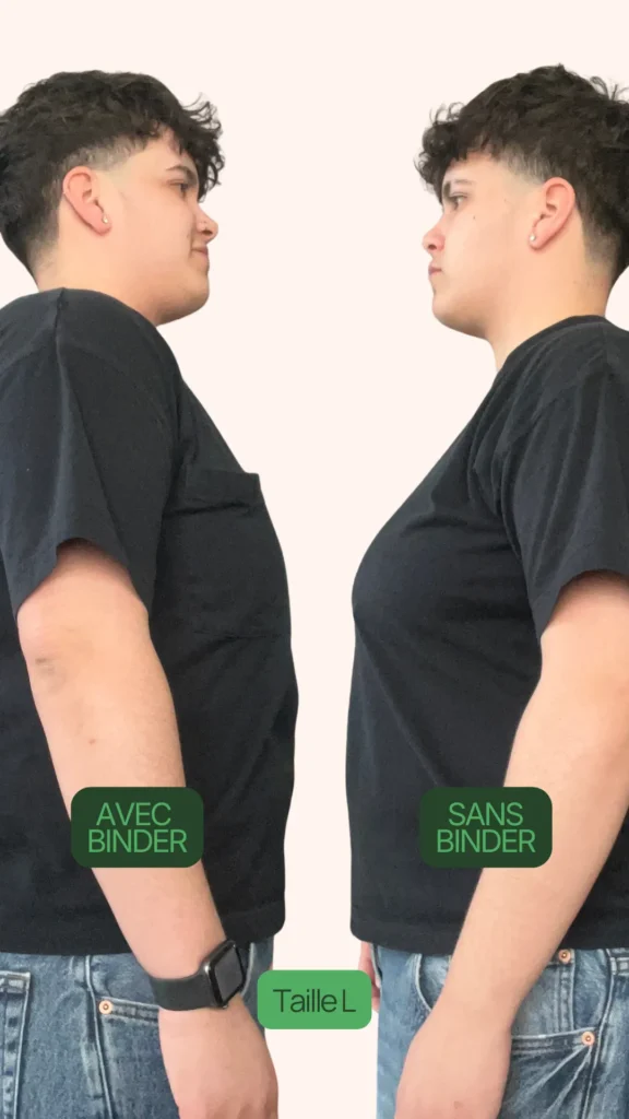 Lyam avec et sans binder taille L de profil