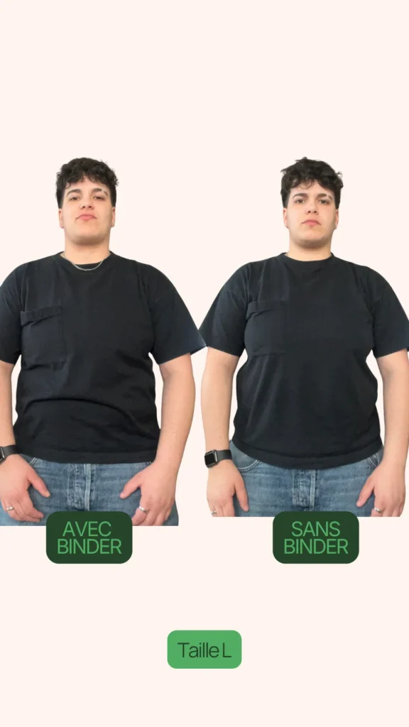 Lyam avec et sans binder taille L de face