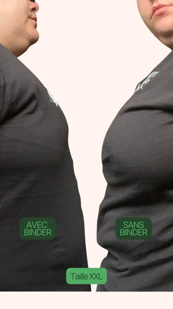 Raph avec et sans binder Taille XXL de profil